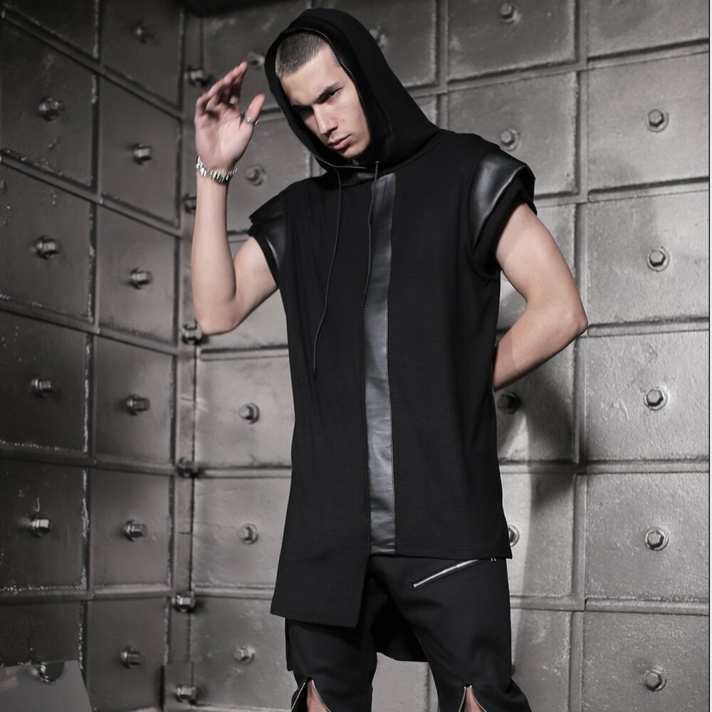Kali Rose Vertex Tunic Streetwear Top Techno Goth